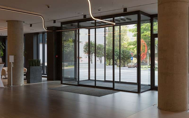Main door glass
