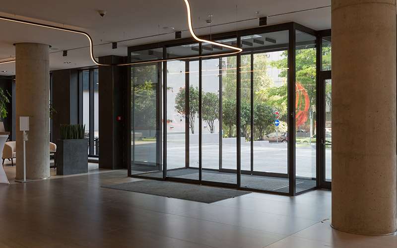 Main door glass